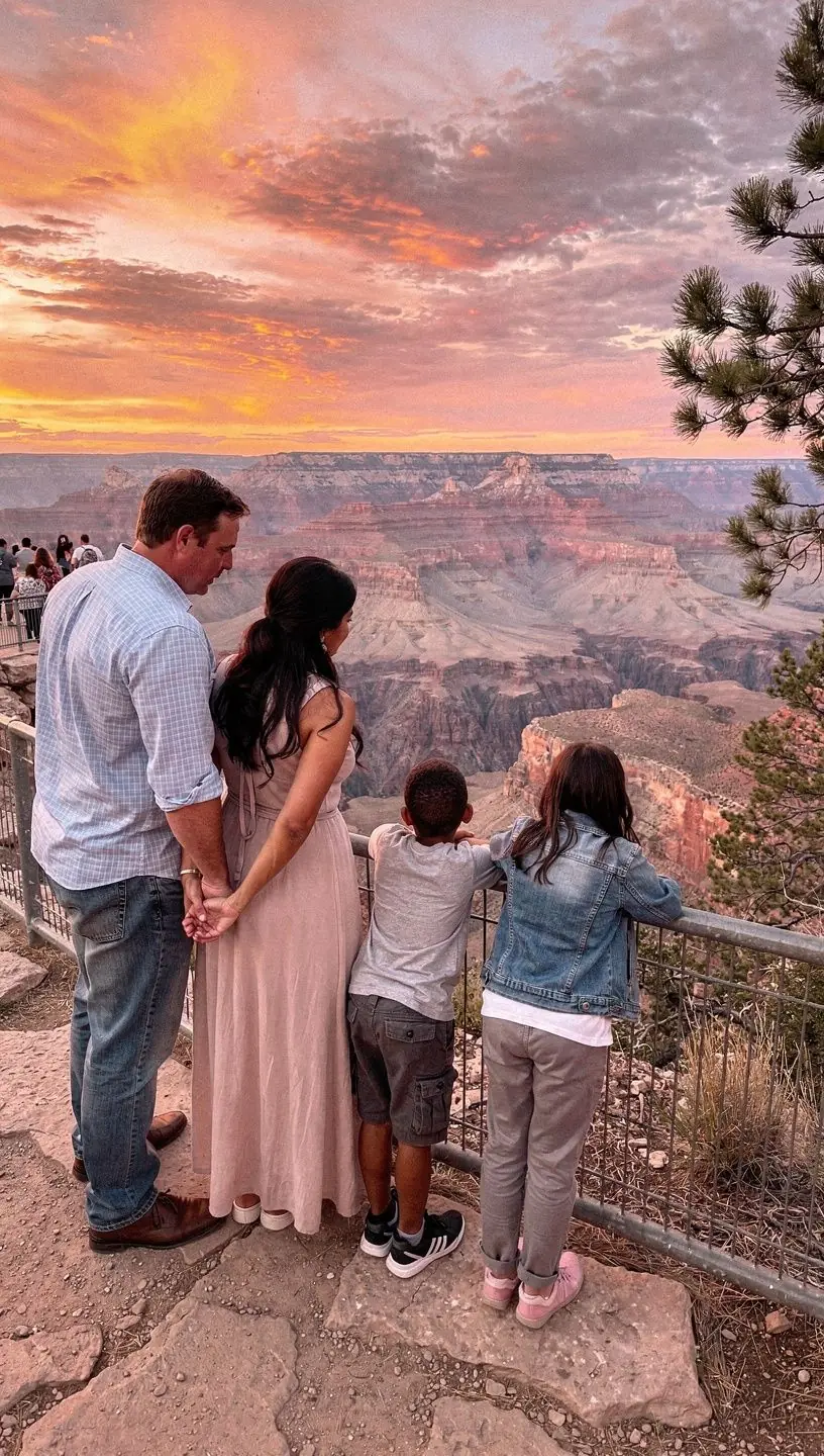 Автомобиль, путешествующий по бескрайним шоссе с красивыми закатами на горизонте.