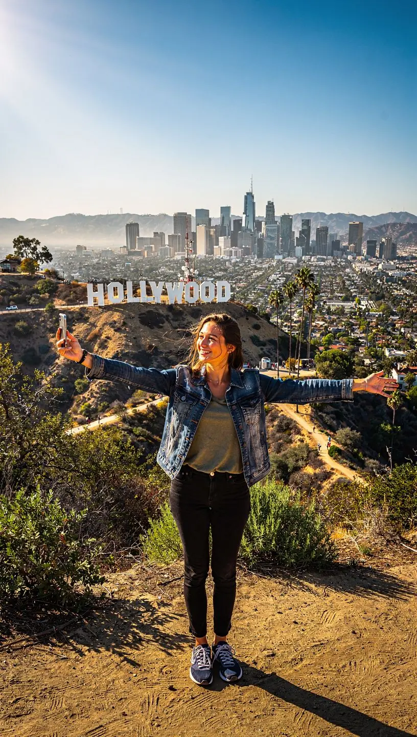 Карта с маршрутом путешествия по живописным дорогам США и отмеченными остановками.